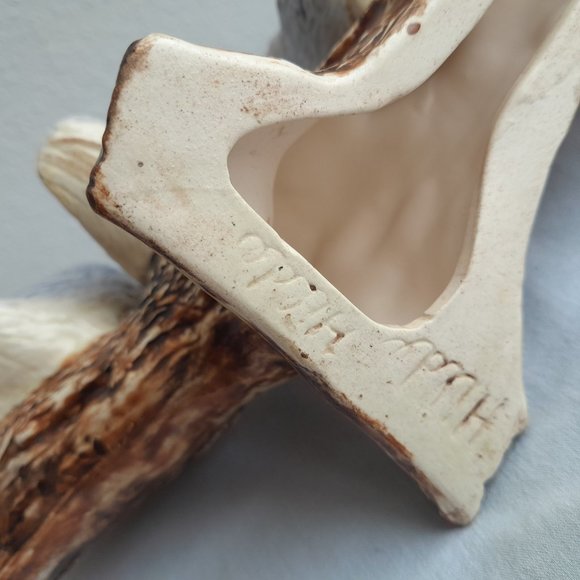 Signed Ceramic Birds on Branch Piece Hand made Art Handmade Sculpture - Picture 4 of 7